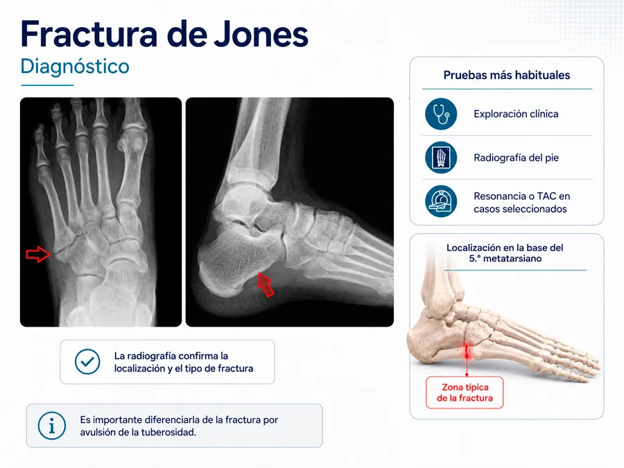 Diagnóstico de la fractura de Jones