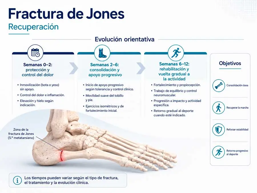 Recuperación de la fractura de Jones