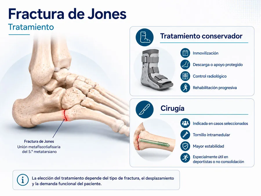 Tratamiento de la fractura de Jones