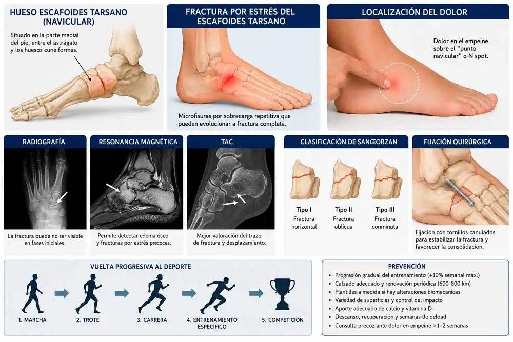 fractura del hueso navicular o escafoides tarsiano