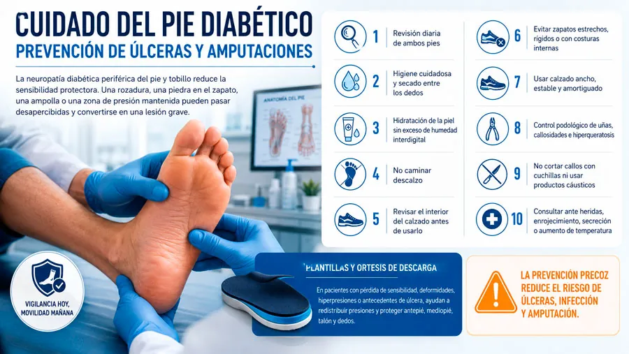 tratamientos para cuidado del pie diabético