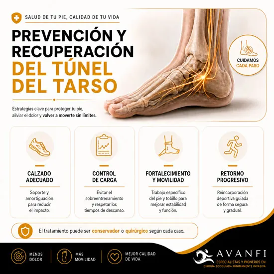 Prevención y recuperación del túnel tarsiano
